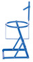 Vestil Steel Manual Pail Tipper - 70 lb - Blue