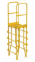 Vestil Steel Vertical Crossover Ladder - 5 Step 8 In. Width 500 lb - Yellow
