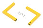 Vestil Steel Square Safety Handrail Corner Connectors For Use With Square Rails - Yellow