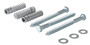 Vestil Steel - Q195 Concrete Car Stop Hardware Kit 3 Pack - Silver