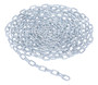 Vestil Galvanized Steel Bollard Safety Chain - 50 Foot 3/16 In. Thickness - Silver