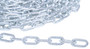 Vestil Galvanized Steel Bollard Safety Chain - 50 Foot 3/16 In. Thickness - Silver