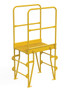 Vestil Steel Vertical Crossover Ladder - 3 Step 20 In. Width 500 lb - Yellow