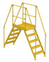 Vestil Steel Crossover Ladder - 5 Step 23-1/2 In. x 36 In. 500 lb - Yellow