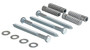Vestil Steel - Q195 Concrete Car Stop Hardware Kit 4 Pack - Silver