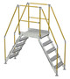 Vestil Galvanized Steel Crossover Ladder - 5 Step 23-1/2 In. x 36 In. 500 lb - Silver