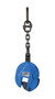 Vestil Steel Vertical Plate Clamp with Chain - 7 In. x 2-3/4 In. x 23-1/2 In. 4000 lb - Blue