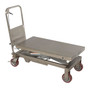 Vestil Partially Stainless Steel Hydraulic Elevating Cart - 39-1/2 In. x 20 In. 1750 lb - Blue