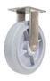 Vestil Thermoplastic Rubber Rigid Caster - 8 In. Diameter x 2 In. Width 675 lb - Gray