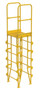Vestil Steel Vertical Crossover Ladder - 6 Step 8 In. Width 500 lb - Yellow