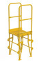 Vestil Steel Vertical Crossover Ladder - 3 Step 8 In. Width 500 lb - Yellow