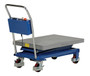 Vestil Steel Linear Elevating Double Scissor Cart - 23-5/8 In. x 35-1/2 In. 400 lb - Blue/Silver
