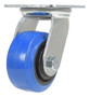 Vestil Elastic Rubber Swivel Caster - 4 In. Diameter x 2 In. Width 550 lb - Blue/Black