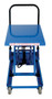 Vestil Steel Premium Double Scissor Cart with Foot Release - 18 In. x 30 In. 300 lb - Blue