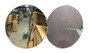 Vestil Acrylic Convex Indoor Mirror - 26 In. Diameter 30+ Ft. Viewing Distance - Silver