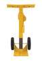 Vestil Steel Stabilizing Jack with Solid Foam Wheels - 100,000 lb Static - Yellow