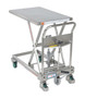 Vestil Stainless Steel Hydraulic Cart - 19-1/2 In. x 31-1/2 In. 550 lb - Silver
