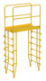 Vestil Steel Vertical Crossover Ladder - 7 Step 44 In. Width 500 lb - Yellow