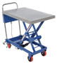 Vestil Steel Linear Elevating Cart - 23-5/8 In. x 35-1/2 In. 400 lb - Blue/Silver