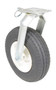 Vestil Pneumatic Swivel With - 4-Position Lock Caster 12 In. Diameter x 3-1/2 In. Width 300 lb - Black/White