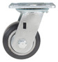 Vestil Rubber Swivel Caster - 4 In. Diameter x 2 In. Width 551 lb - Black/Gray