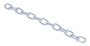 Vestil Galvanized Steel Bollard Safety Chain Per Foot - 3/16 In. Thickness - Silver