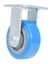 Vestil Polyurethane Rigid Caster - 5 In. Diameter x 2 In. Width 771 lb Light - Blue/Gray