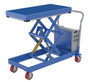 Vestil Steel 12V DC Hydraulic Elevating Cart - 20 In. x 40 In. 750 lb - Blue