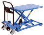 Vestil Steel Low Profile Scissor Lift Cart - 19-3/8 In. x 31-1/2 In. 400 lb - Blue