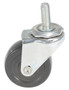 Vestil Polyolefin Stem Swivel Caster - 2 In. Diameter x 1 In. Width 100 lb - Black