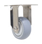 Vestil Thermoplastic Rubber Rigid Caster - 3 In. Diameter x 1 In. Width 225 lb - Gray