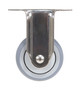 Vestil Thermoplastic Rubber Rigid Caster - 3 In. Diameter x 1 In. Width 225 lb - Gray