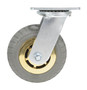 Vestil Flat-Free Swivel Caster - 6 In. Diameter x 2 In. Width 617 lb Dark - Gray/Gold