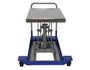 Vestil Partially Stainless Steel Foot Pump Scissor Cart - 36 In. x 24 In. 1000 lb - Blue/Silver