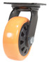 Vestil Polyurethane Swivel Caster - 5 In. Diameter x 2 In. Width 726 lb - Orange/Black