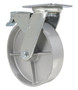 Vestil Cast Iron/Steel Swivel With Total Brake Caster - 8 In. Diameter x 2 In. Width 1760 lb - Silver