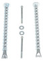 Vestil Steel Asphalt Car Stop Anchor Kit - 2 Hole - Silver