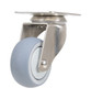 Vestil Thermoplastic Rubber Swivel Caster - 3 In. Diameter x 1 In. Width 225 lb - Gray