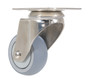 Vestil Thermoplastic Rubber Swivel Caster - 3 In. Diameter x 1 In. Width 225 lb - Gray