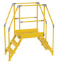 Vestil Steel Crossover Ladder - 3 Step 23-1/2 In. x 36 In. 500 lb - Yellow
