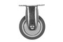 Vestil Thermoplastic Rubber Rigid Caster - 4 In. Diameter x 1 In. Width 220 lb Dark Gray/Light - Gray