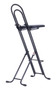 Vestil Steel Adjustable Height Ergonomic Worker Chairs - 18 In. to 31.9 In. 220 lb - Black