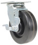 Vestil Phenolic Swivel With Brake Caster - 6 In. Diameter x 2 In. Width 1200 lb - Black