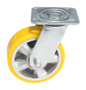 Vestil Polyurethane Swivel Caster - 6 In. Diameter x 2 In. Width 661 lb - Yellow/Gray