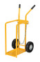Vestil Steel Welding Cylinder Hand Truck - 23-7/8 In. x 17-3/4 In. x 40-11/16 In. 150 lb - Yellow