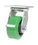 Vestil Polyurethane Swivel Caster - 4 In. Diameter x 2 In. Width 700 lb - Green/Black
