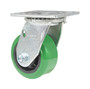Vestil Polyurethane Swivel Caster - 4 In. Diameter x 2 In. Width 700 lb - Green/Black