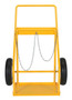 Vestil Steel Welding Cylinder Hand Truck - 30-15/16 In. x 34-1/2 In. x 43-3/16 In. 250 lb - Yellow