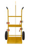 Vestil Steel Torch Cart-Lift Eye with Pneumatic Wheels - 23 In. x 34-1/2 In. x 66-3/8 In. 500 lb - Yellow