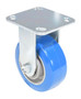 Vestil Polyurethane Precision Ball Bearing Rigid Caster - 5 In. Diameter x 2 In. Width 617 lb - Blue/Gray